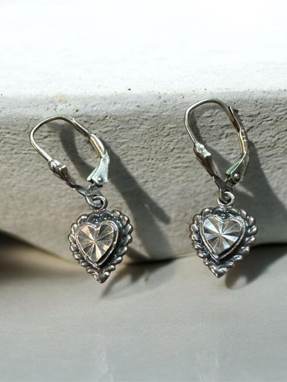 Beverly Hills Silver 925 Heart Earrings